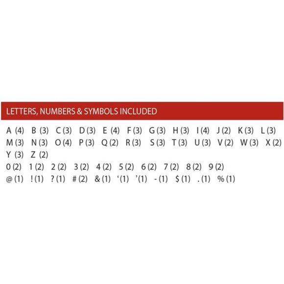 Cinema Style 10-LED Home Decor Large Light Box with 109 Letters and Characters - Picture 7 of 7